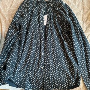 Men's Navy Blue Floral Shirt